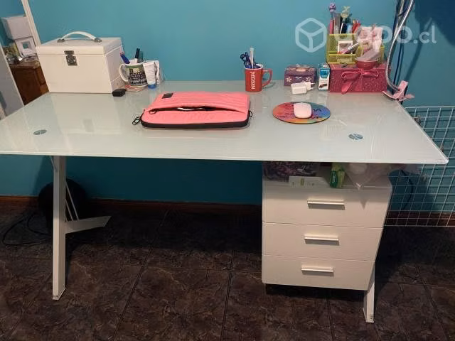 mueble de escritorio de vidrio - Imagen 3