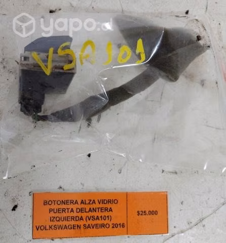 Botonera Alza Vidrio Puerta Delantera Izquierda