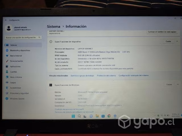 Notebook Acer Aspire 3 - Imagen 2