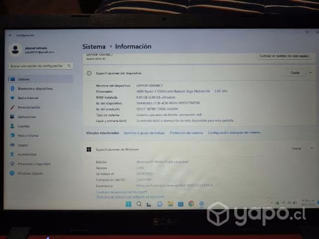 Notebook Acer Aspire 3 - Imagen 4