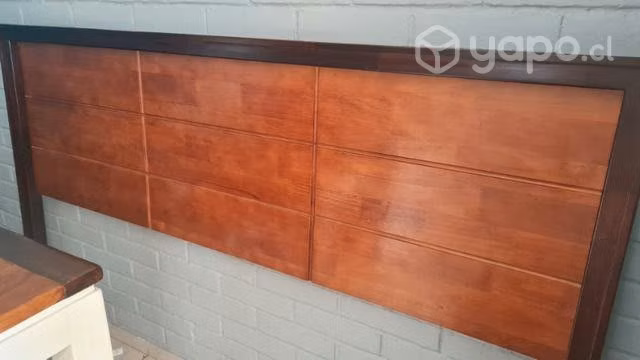 Respaldo cama king de madera