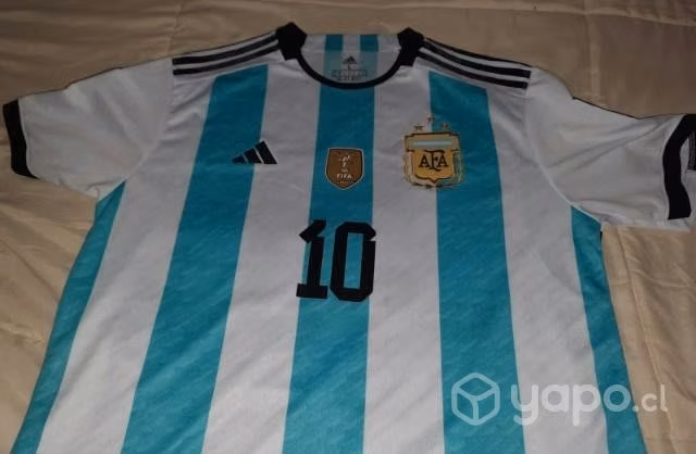 Polera de futbol Messi 3 estrellas