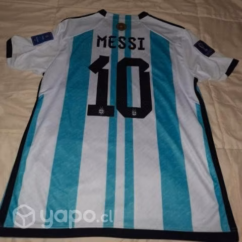 Polera de futbol Messi 3 estrellas