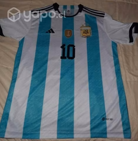 Polera de futbol Messi 3 estrellas