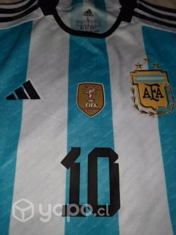 Polera de futbol Messi 3 estrellas