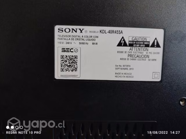 Televisor Sony 40"