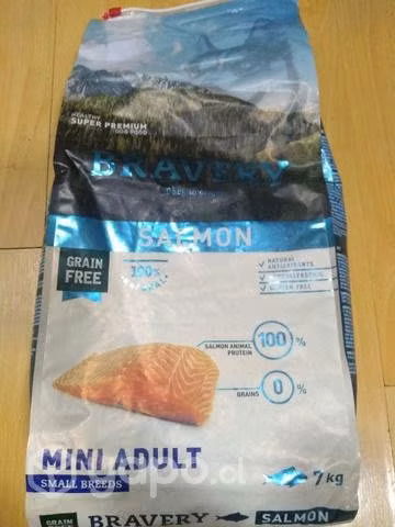 Bravery mini adulto salmón 7kg