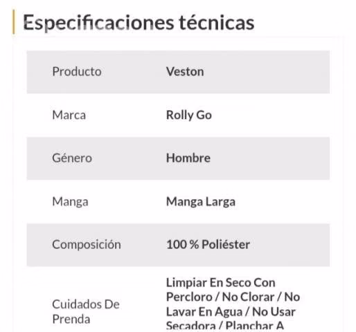 Chaqueta o Traje Veston formal y casual Rolly Go - Imagen 5
