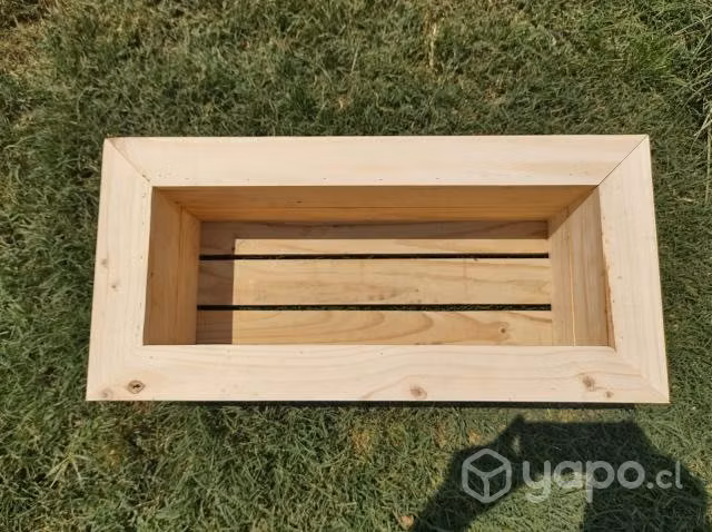 Jardinera de madera rectangula - Imagen 5