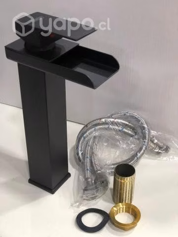 Llave Monomando para Vanitorio Cascada Recta Negra - Imagen 3
