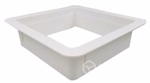 Marco interior blanco 36x36cm p/claraboya