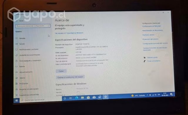 Notebook E4U modelo Net77