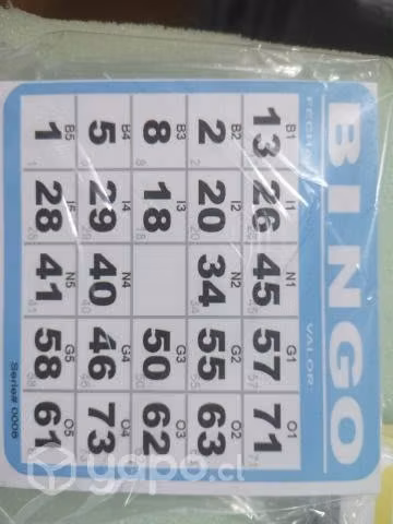 Cartones de bingo