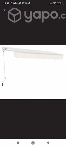 Toldo locales casas etc retractil 400x2.5mts