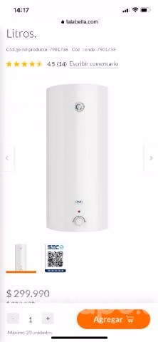 Termo eléctrico Anwo 120lt - Imagen 2