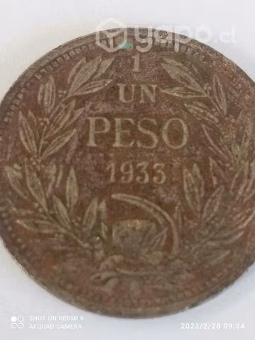 Moneda Antigua 1933
