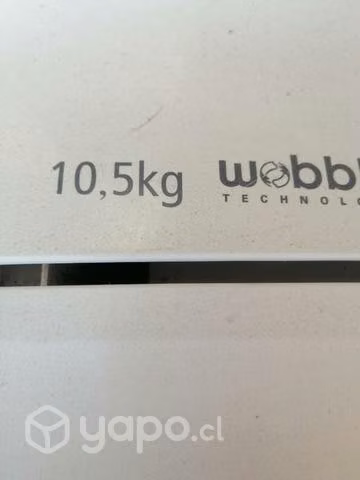 Lavadora marca samsung de 10.5 kilo