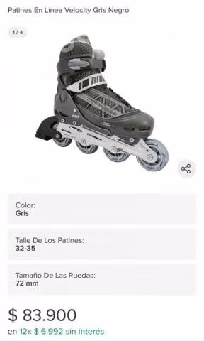 Patines en linea Rider Velocity