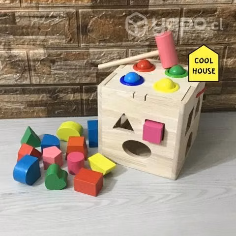 Cubo Geométrico de Madera Para niños - Imagen 2