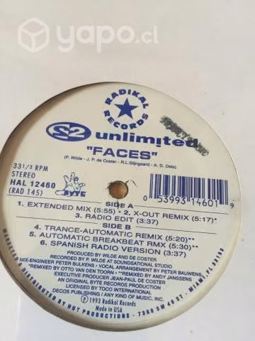 2 Unlimited Faces 12 Inch Versión