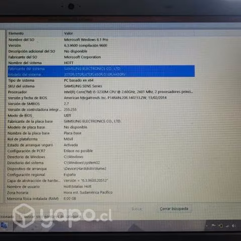 Notebook Samsung - Imagen 3