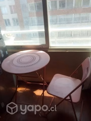 Set de terraza con 2 sillas