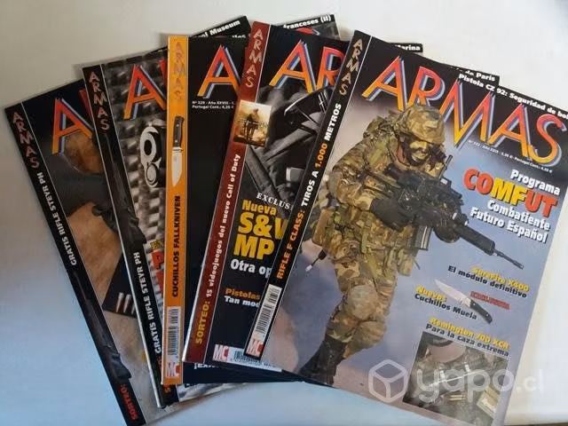 Revistas Armas N° 326, 328, 329, 331, 332 Pack 2