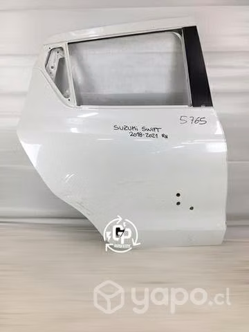 Puerta trasera Rh Suzuki Swift 2018-2021