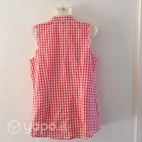 Blusa Mujer Cuadrille, leñadora sin mangas 100%