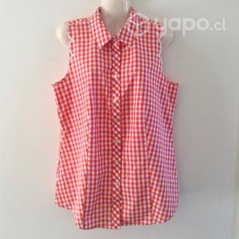 Blusa Mujer Cuadrille, leñadora sin mangas 100%