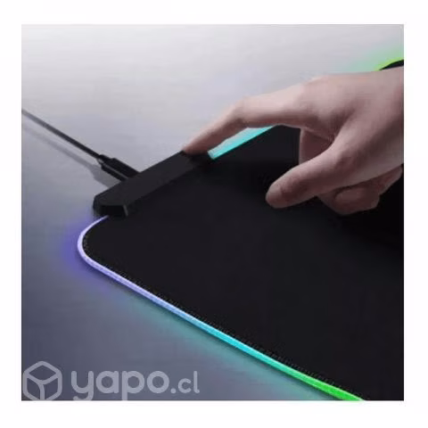 Mouse Pad Gamer Antideslizante + Luz Led RGB-01 X