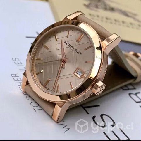 Reloj Burberry correa de Cuero en caja - Imagen 2