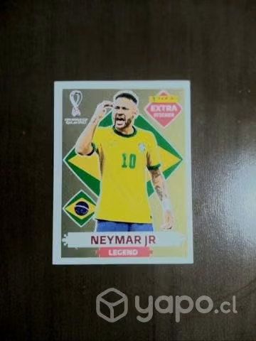 Neymar Gold Extra Sticker PANINI - Imagen 3