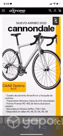 Bicicleta Cannondale 700 M CAAD Optimo ruta Talla - Imagen 5