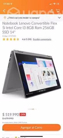 Notebook lenovo 5i intel core i3 8GB Ram 256 Gb - Imagen 3