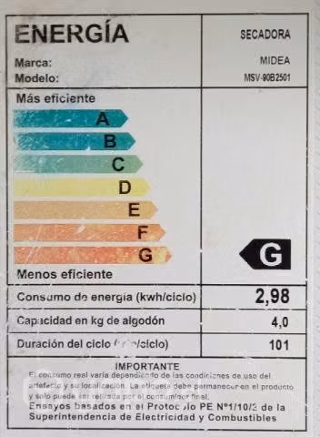 Secadora Midea 9 Kg - Imagen 2