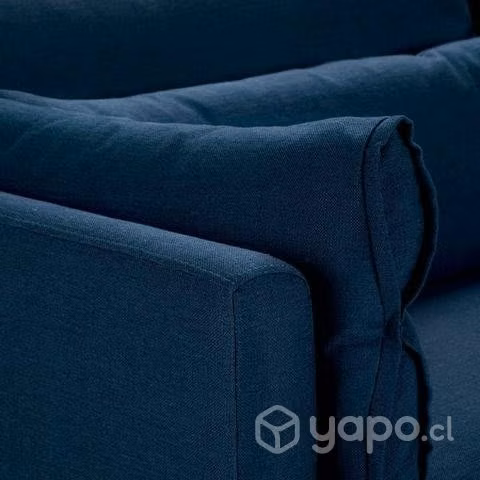 Sofá Rosen Vesterbro de 3 cuerpos tela azul