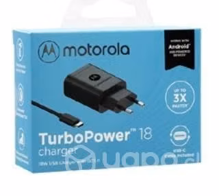 Cargador de pared turbo power motorola 18w usb a c