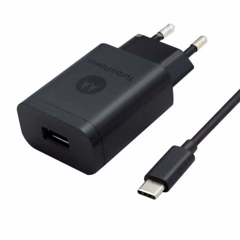 Cargador de pared turbo power motorola 18w usb a c