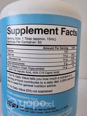 Aceite MCT - Rsp - 63 Servicios - 945 Ml - Imagen 2