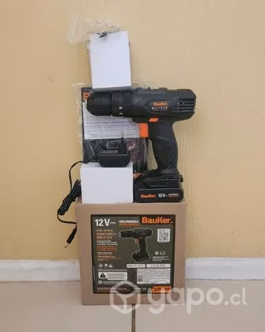 Taladro Percutor Inalambrico Bauker 10 mm 12V
