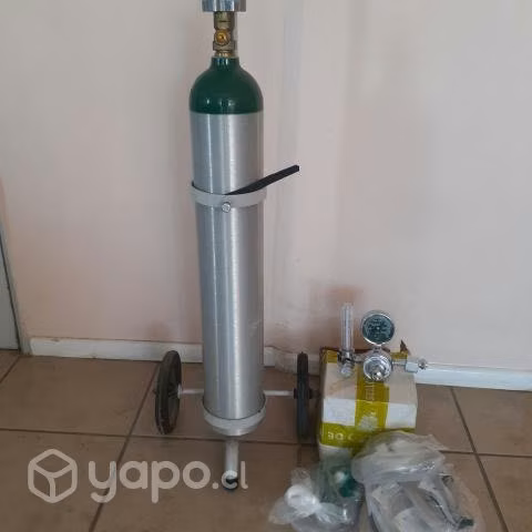 Cilindro oxigeno medicinal con carro - Imagen 2