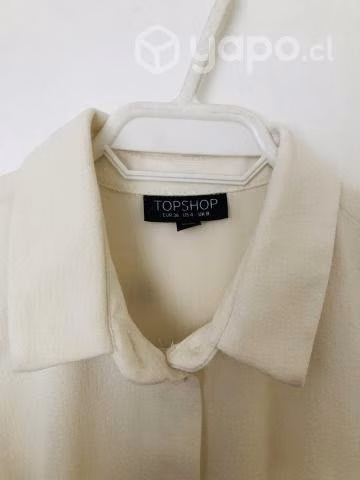 Vestido Top Shop Blanco TALLA S