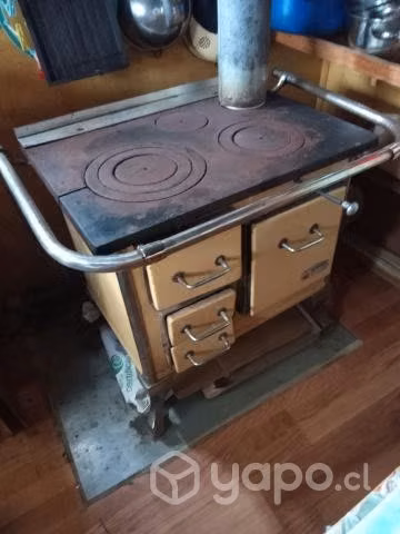 Cocina a leña usada