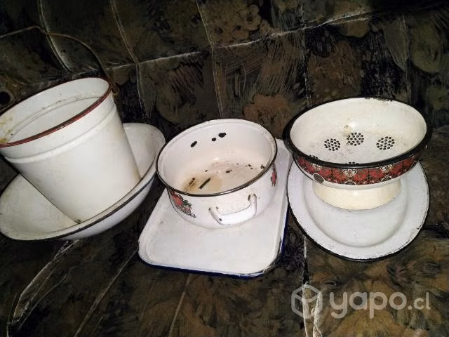 Enlozados antiguos,con saltaduras ,para jardineria