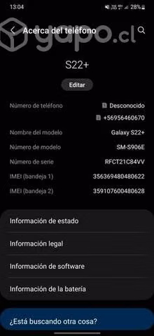 celular Samsung S22 Plus