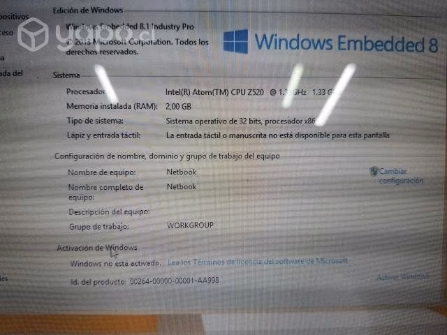 Netbook Packard bell