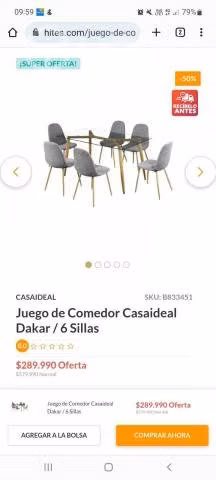COMEDOR 6 sillas