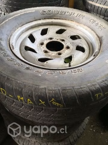 Llanta con neumatico DMAX 2011 de fierro