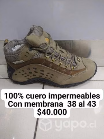 Zapatillas trekking o ciudad 100% cuero